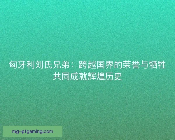 匈牙利刘氏兄弟：跨越国界的荣誉与牺牲共同成就辉煌历史
